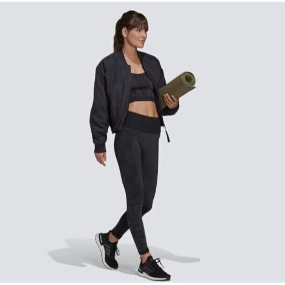 ADIDAS x Karlie Kloss Black Bomber Jacket Women's XXL Great Condition - Picture 11 of 13